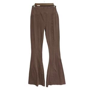 Urban Outfitters UO Out From Under Aria Flare Leggings Pants Brown Stretch Small